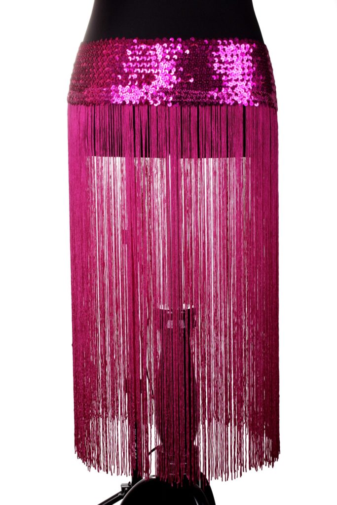 538 - Stretchy Sequin Belt with Fringes - Image 7