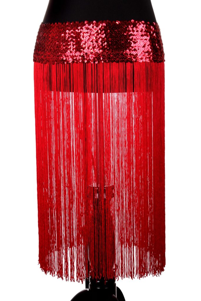 538 - Stretchy Sequin Belt with Fringes - Image 8