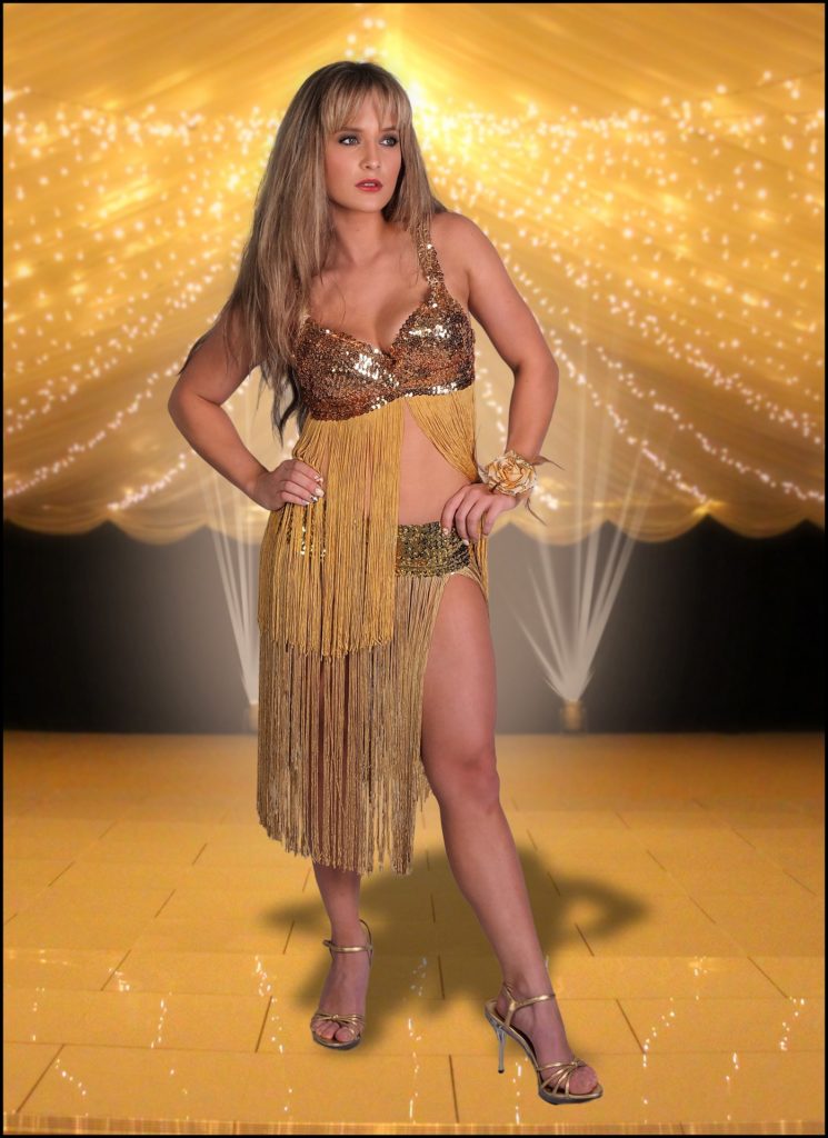 538 - Stretchy Sequin Belt with Fringes - Image 4