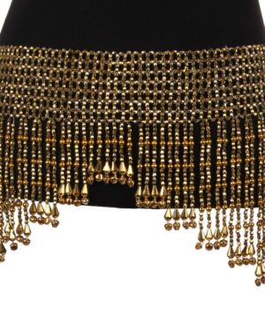 544 - Stretchy Beaded Belt/Top with Bells