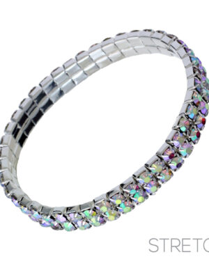 5472 - 2 Row Stretchy Rhinestone Bracelet