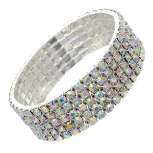 5475 - 5 Row Stretchy Rhinestone Bracelet