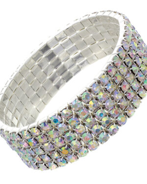 5475 - 5 Row Stretchy Rhinestone Bracelet