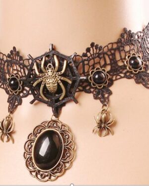 55419 - Spider Lace Choker