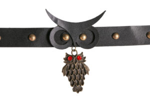 55445 - Owl PU Leather Choker with Pendant