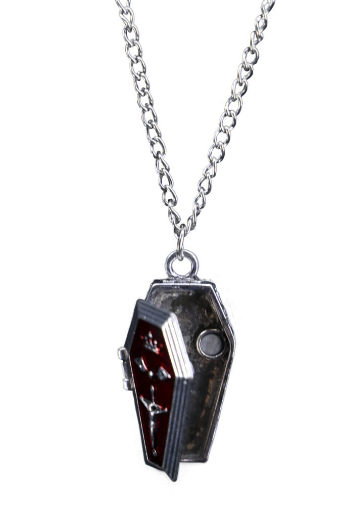 55453 - Coffin Casket Necklace, Opens Up - Image 3