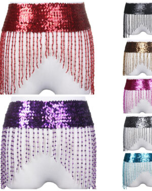 566 - Stretchy Sequin Belt