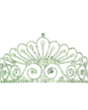 60515 - Rhinestone Tiara, Silver
