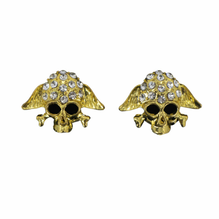 61005 - Skull with Wings Earrings - Image 4
