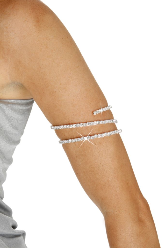 613 - Spiral Bracelet - 3 row - Gold - Image 2