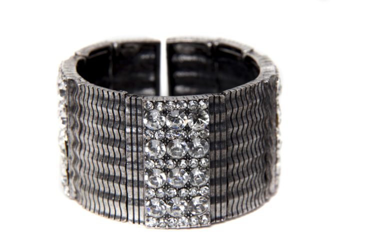 619 - Cuff with Rhinestones - Image 2