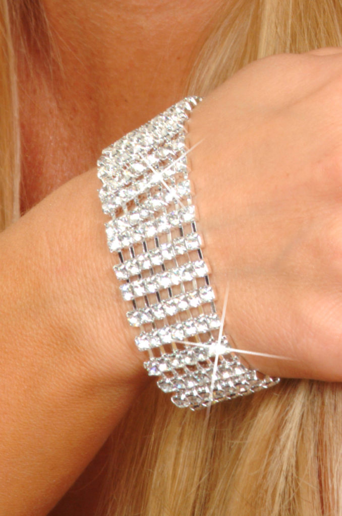 634 - 7 Row Bracelet - Silver - Image 2