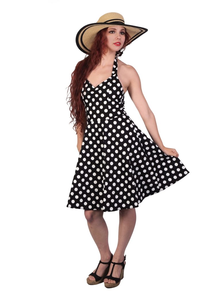 pin up polka dot dress