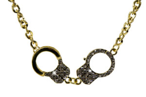 652 - Handcuff Bracelet - with stones