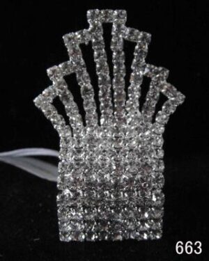 663 - Ring with Rhinestones - Silver