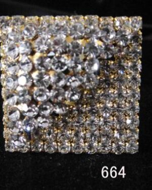 664 - Ring with Rhinestones - Silver