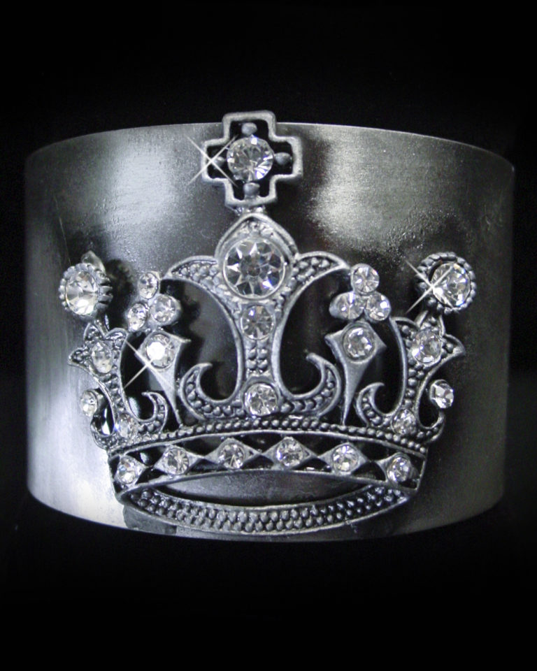 68011 - Cuff - Crown with Rhinestones - Image 2