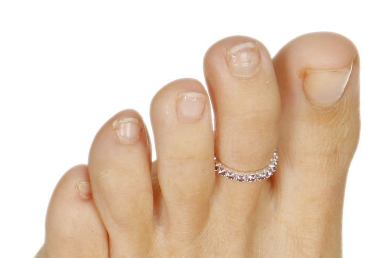 681 - Single Row Stretchy Rhinestone Ring/Toe Ring  - Multi - Image 7