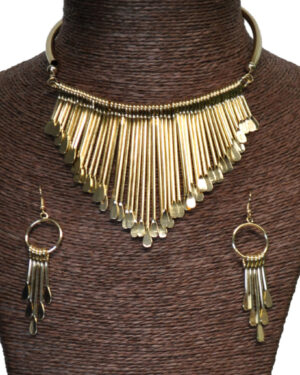 68726 - Spoon Necklace Set with Earrings