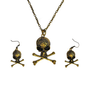 68789 - Skull & Crossbones Set with Earrings