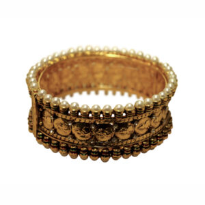 68865 - Bangle Pearl with Hinges - Gold