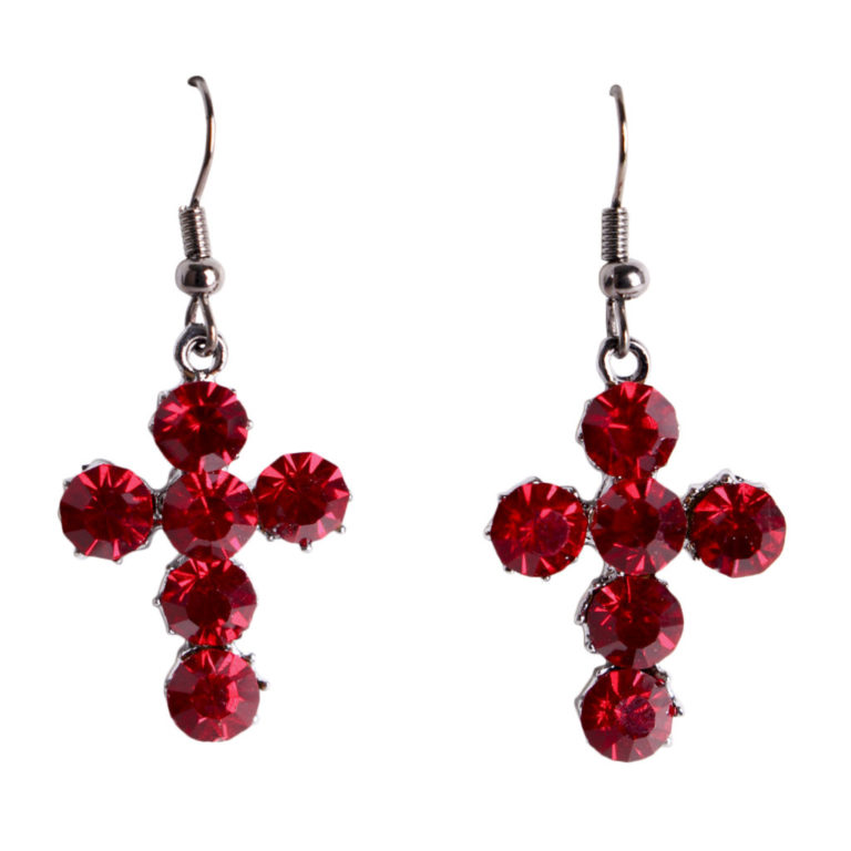 69004 - Cross Earrings - Image 2