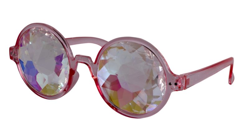 69132 - Kaleidoscope Glasses Blk, Round frame - Image 3