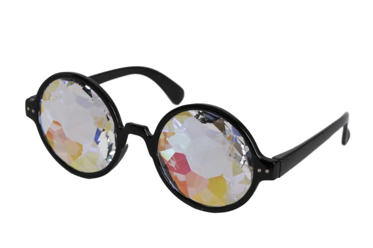 69132 - Kaleidoscope Glasses Blk, Round frame - Image 4