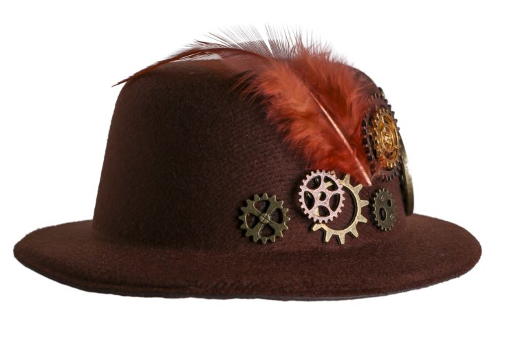 69133 - Steampunk Hat with Anchor and Feathers - Image 9