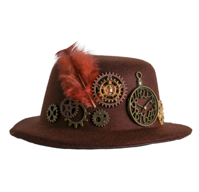 69133 - Steampunk Hat with Anchor and Feathers - Image 10