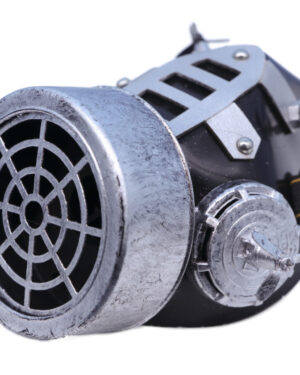 69140 - Steampunk Gas mask with 4 fans, Silver