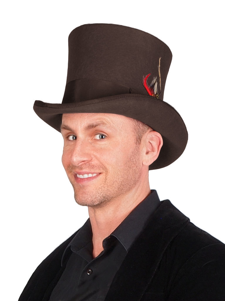 69513 - Steampunk TOP Hat - 100% wool felt - Image 18