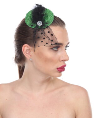 70014 - Shiny Tiny Top Hair Clip with Veil