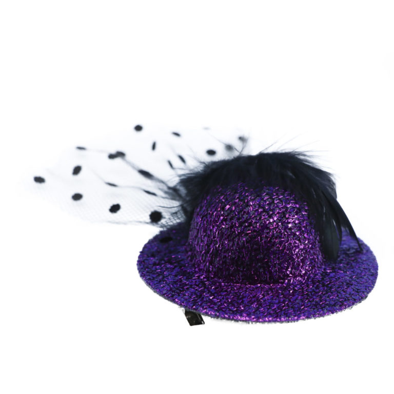 70014 - Shiny Tiny Top Hair Clip with Veil - Image 5
