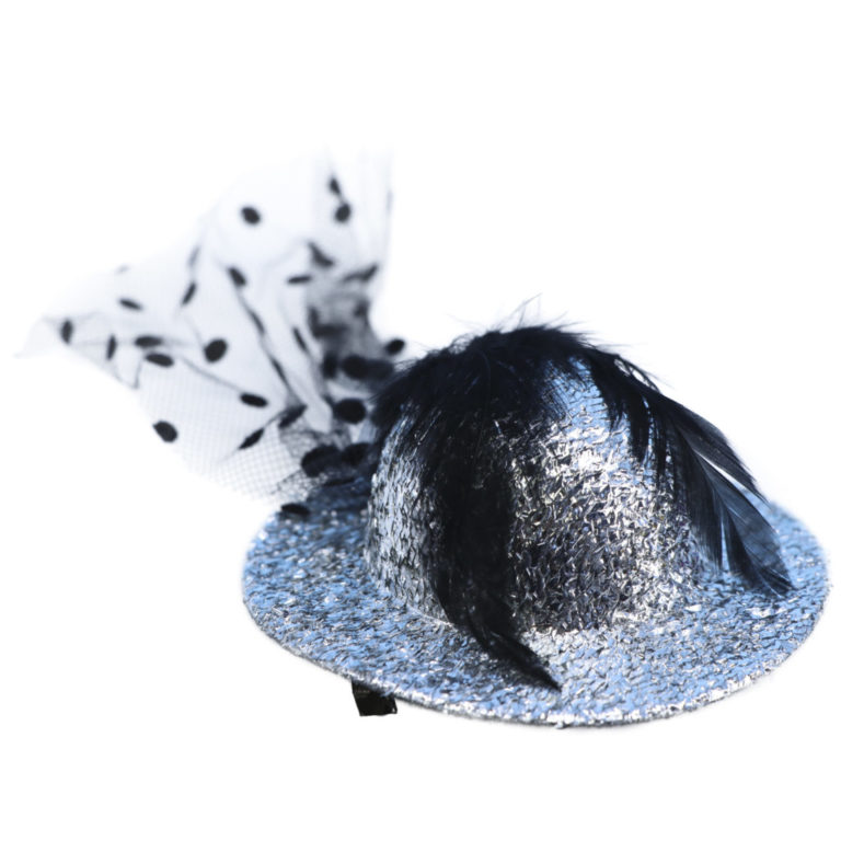 70014 - Shiny Tiny Top Hair Clip with Veil - Image 6