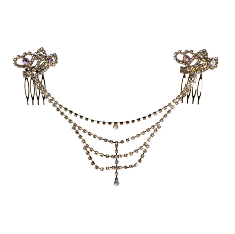 71176 - Rhinestone Side Headdress