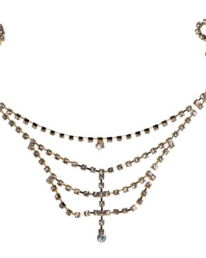 71176 - Rhinestone Side Headdress - Gold