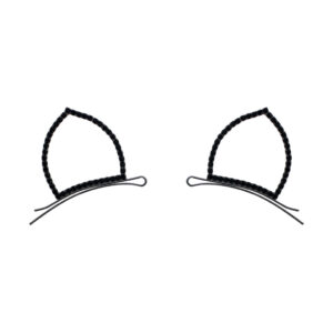 71463 - Rhinestone Cat Ear Bobby Pins kitty, kitten, cat, meow