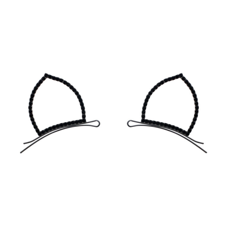 71463 - Rhinestone Cat Ear Bobby Pins kitty, kitten, cat, meow