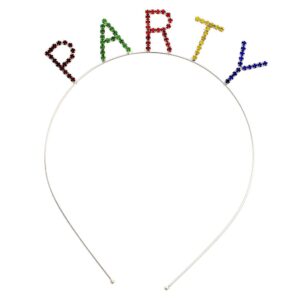 71507 - Party Headband with Gold Rhinestones