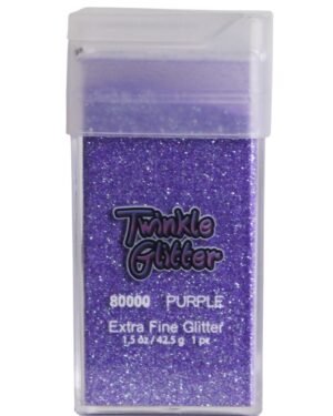 80000 - fine glitter -  square bottle 1.5 oz - Purple