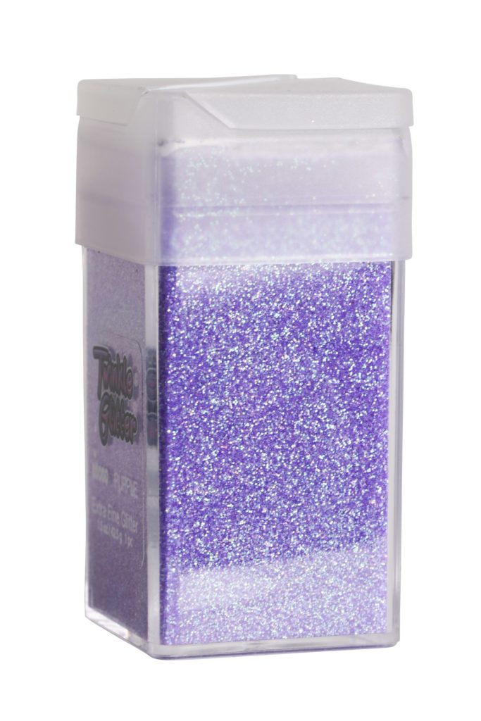 80000 - fine glitter -  square bottle 1.5 oz - Purple - Image 5