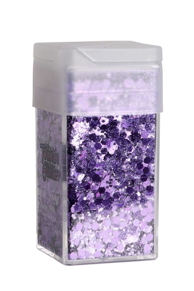80100 - mixed sizes glitter sq bottle1.5 oz - Purple - Image 4