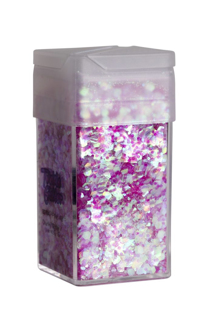 80104 - mixed sizes glitter sq bottle1.5 oz-Pink AB - Image 5