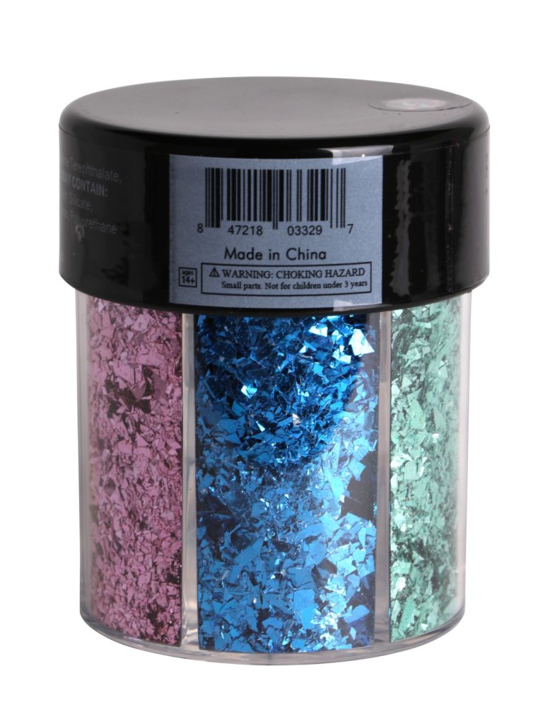 80203 - irregular glitter oval bottle  - 6 colors - Image 3