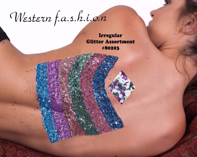 80203 - irregular glitter oval bottle  - 6 colors - Image 4