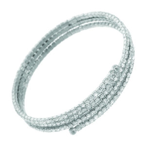 82078 - Spiral Bracelet 3 Row - Silver