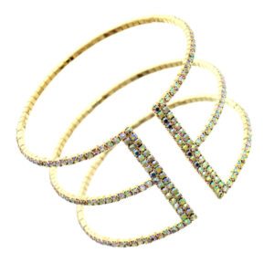 82485 - 3 Row Rhinestone Cuff
