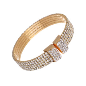82488 - 5 Row Rhinestone Stretch Bracelet
