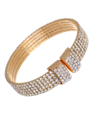82488 - 5 Row Rhinestone Stretch Bracelet